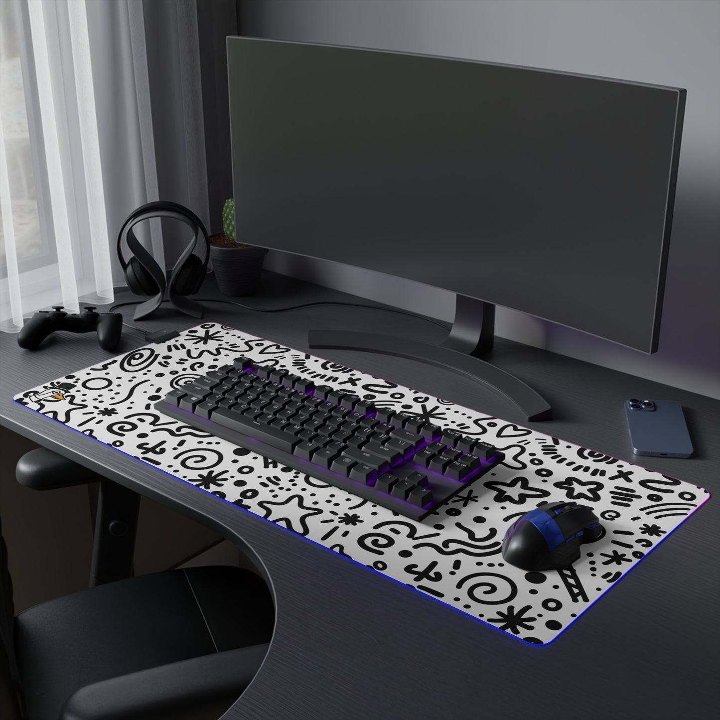 LED Gaming Desk Mat