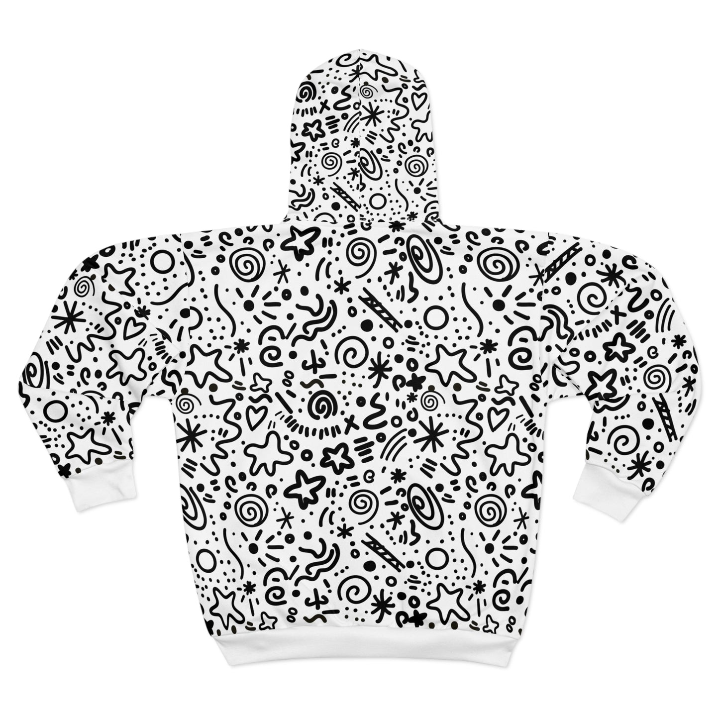 Get Silly - Patterned Zip Hoodie
