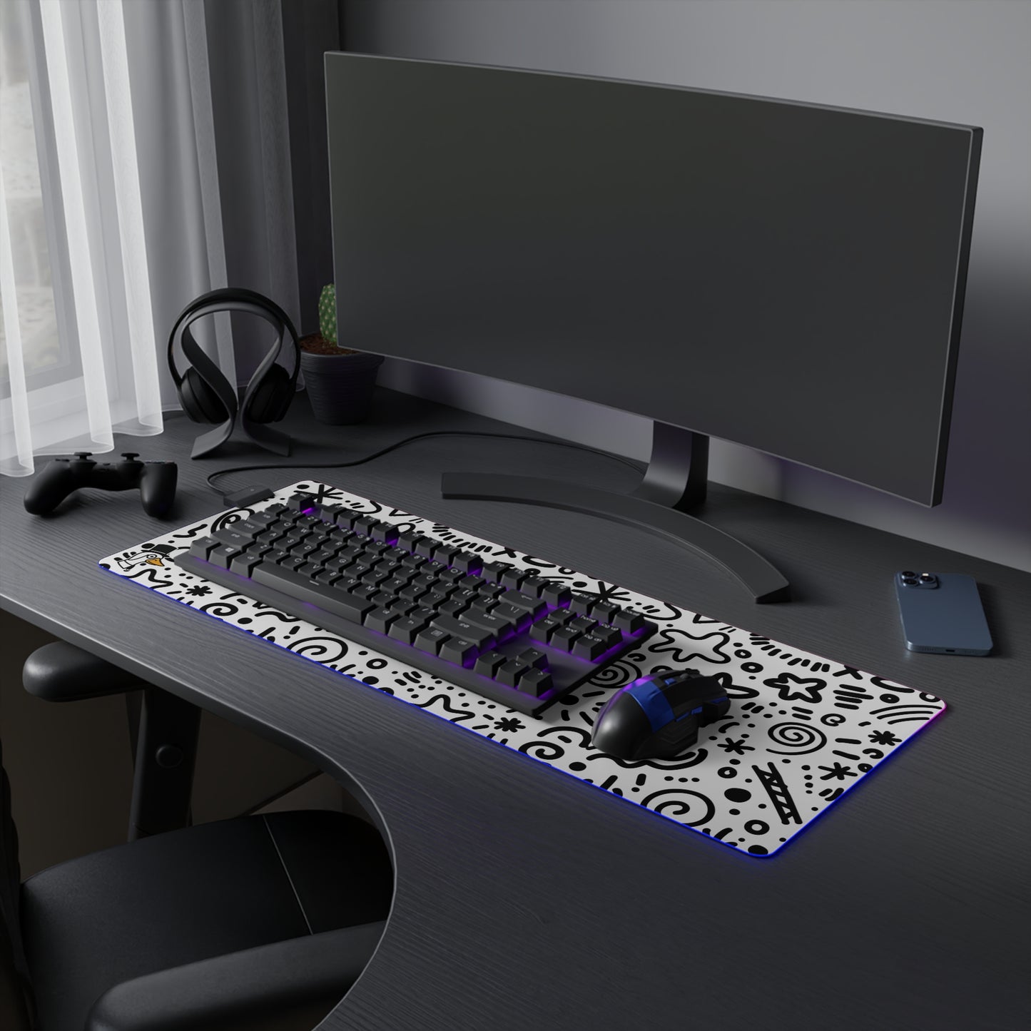 LED Gaming Desk Mat