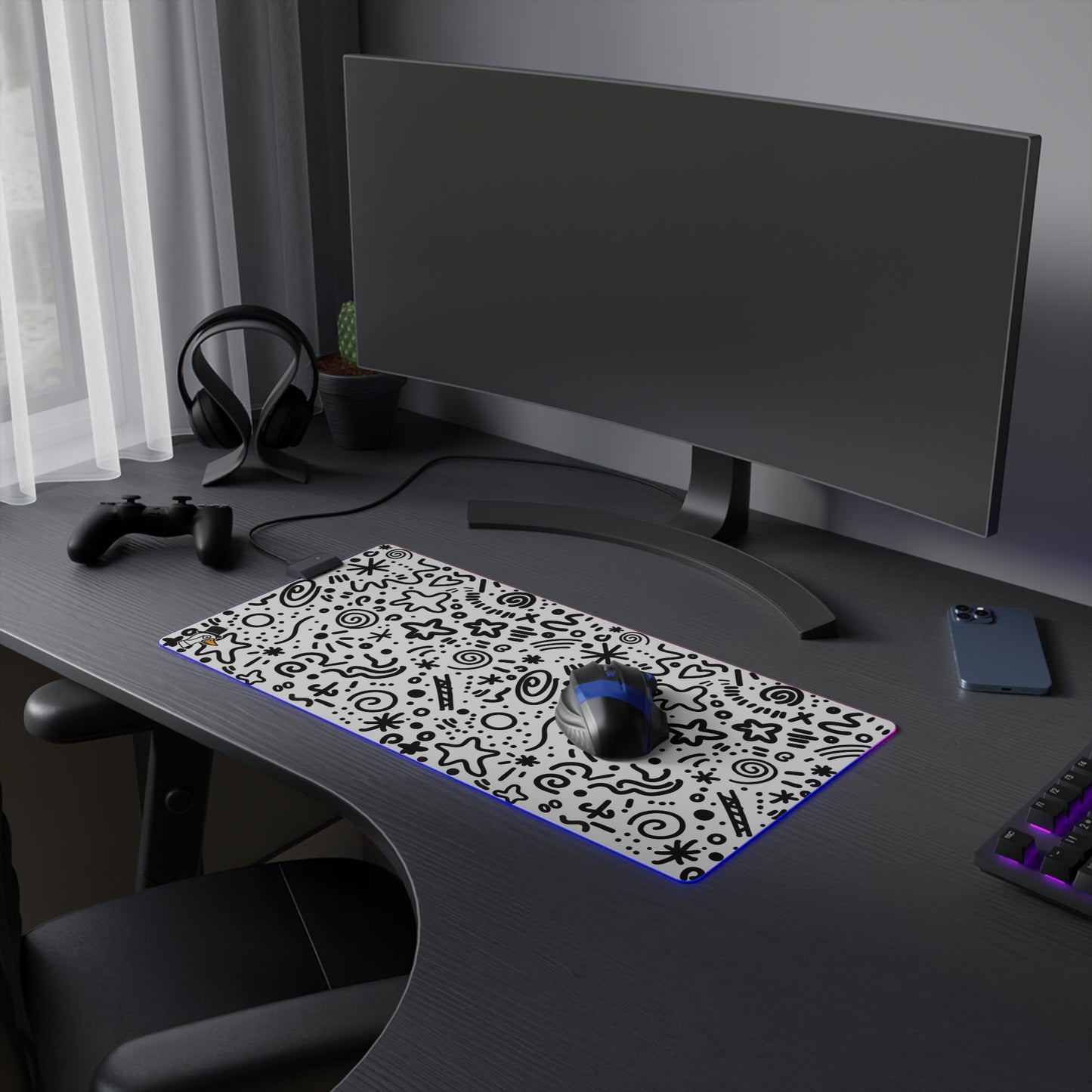 LED Gaming Desk Mat