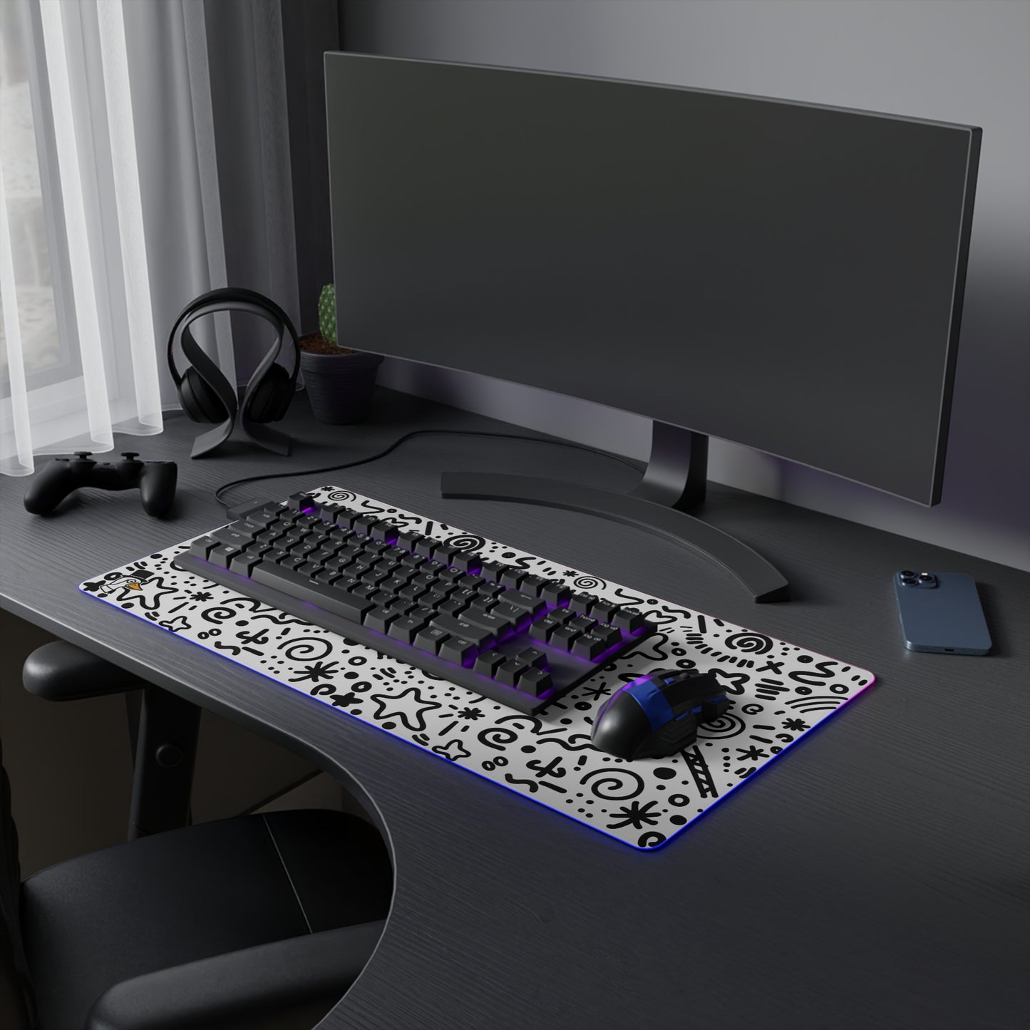 LED Gaming Desk Mat