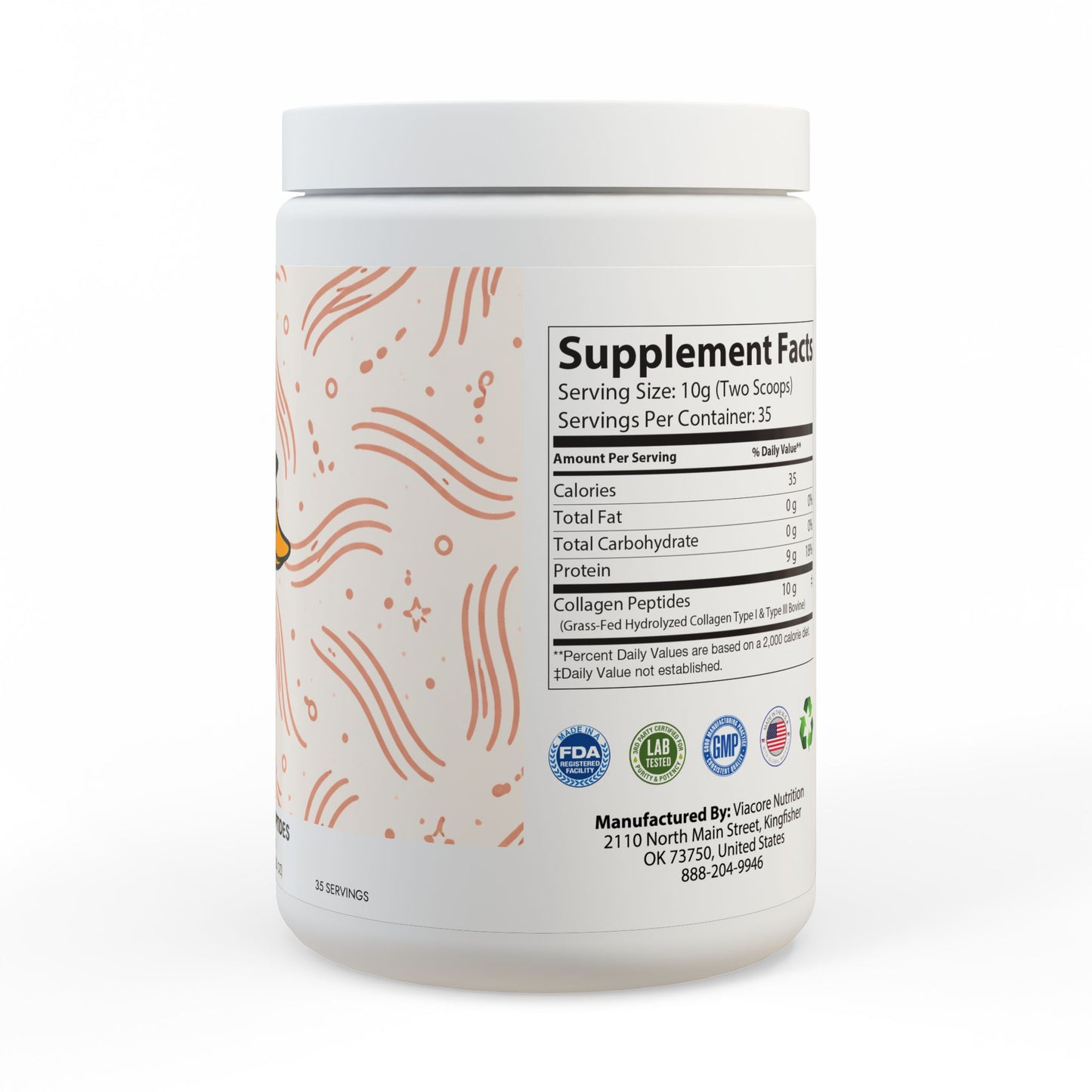 Collagen Peptides Type I & III Supplement (350g, 12.3oz)