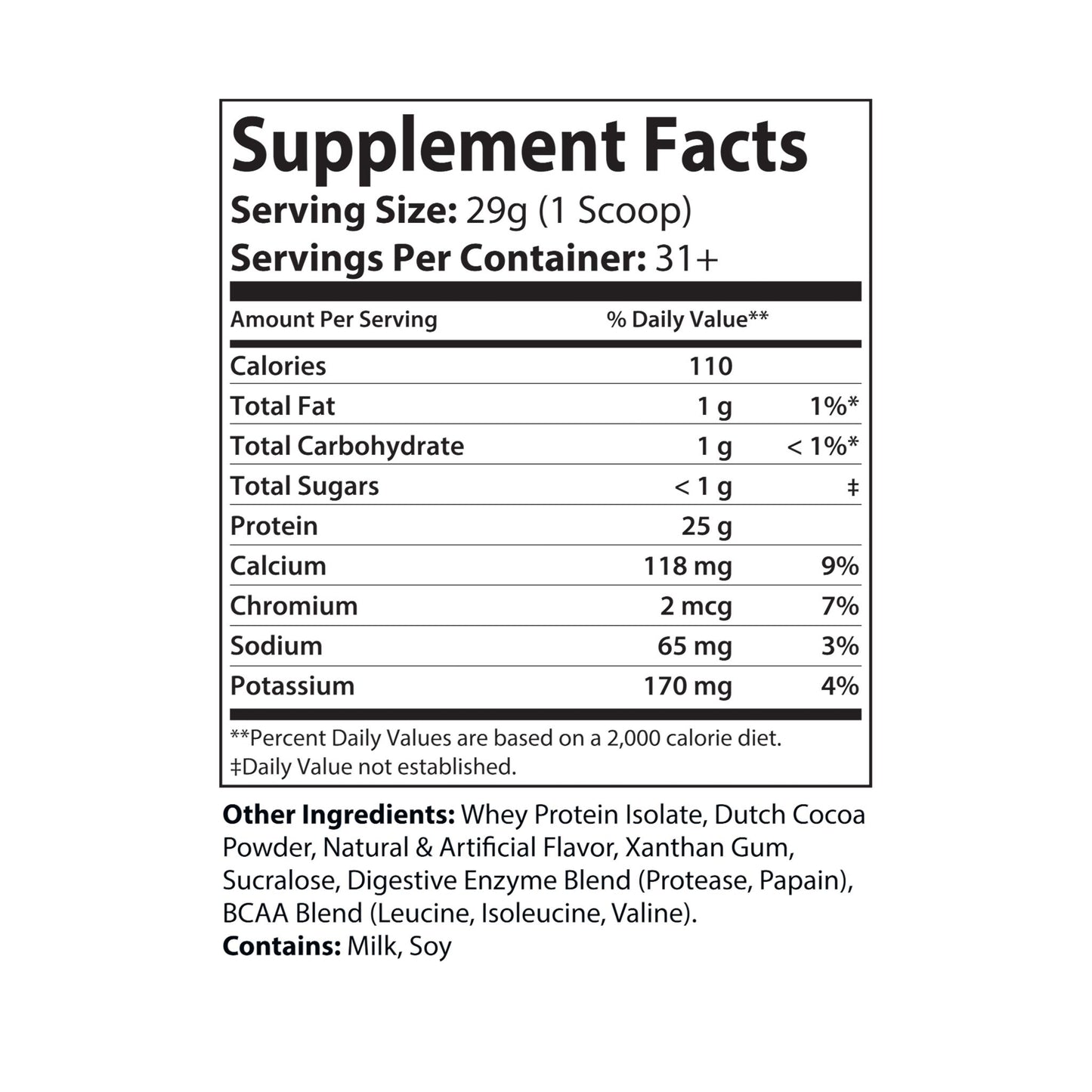 Whey Isolate Protein - Chocolate